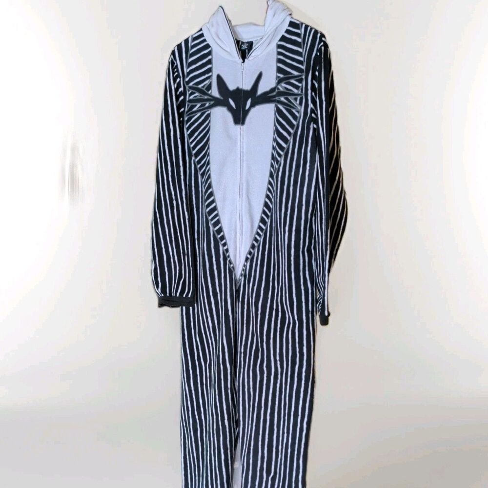 Jack Skellington Nightmare Before Christmas Unisex Union Suit Pajamas Size M